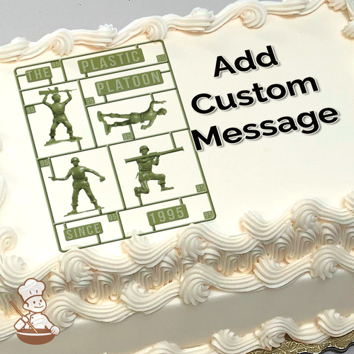 Toy Story Plastic Platoon Photo Cake