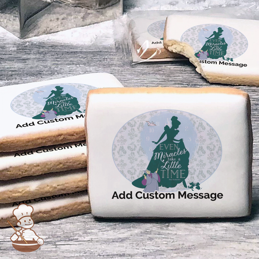 Cinderella Even Miracles Custom Message Cookies (Rectangle)