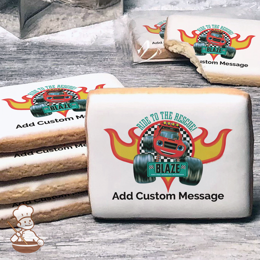 Blaze Ride to the Rescue Custom Message Cookies (Rectangle)
