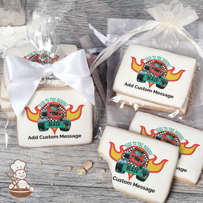 Blaze Ride to the Rescue Custom Message Cookies (Rectangle)