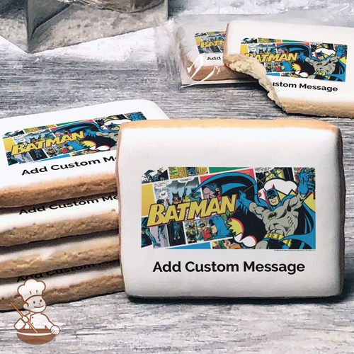 Batman POP Custom Message Cookies (Rectangle)