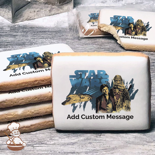 Solo A Star Wars Story Han and Chewie Custom Message Cookies (Rectangle)