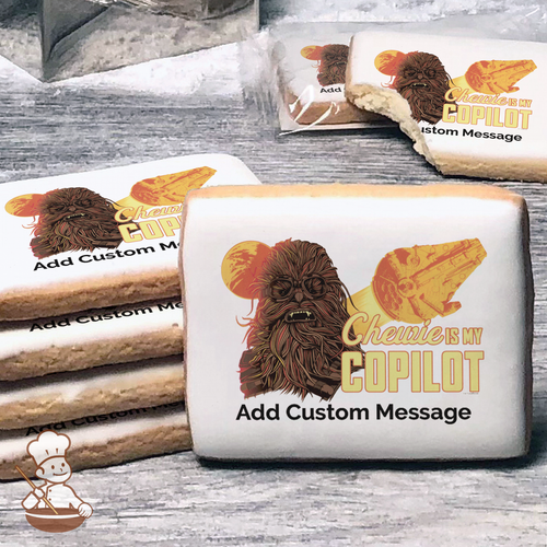 Solo A Star Wars Story Chewie is my Copilot Custom Message Cookies (Rectangle)