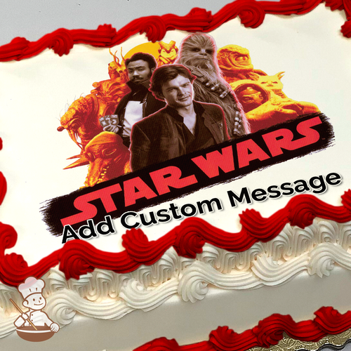 Solo A Star Wars Story Scoundrels and Aliens Photo Cake