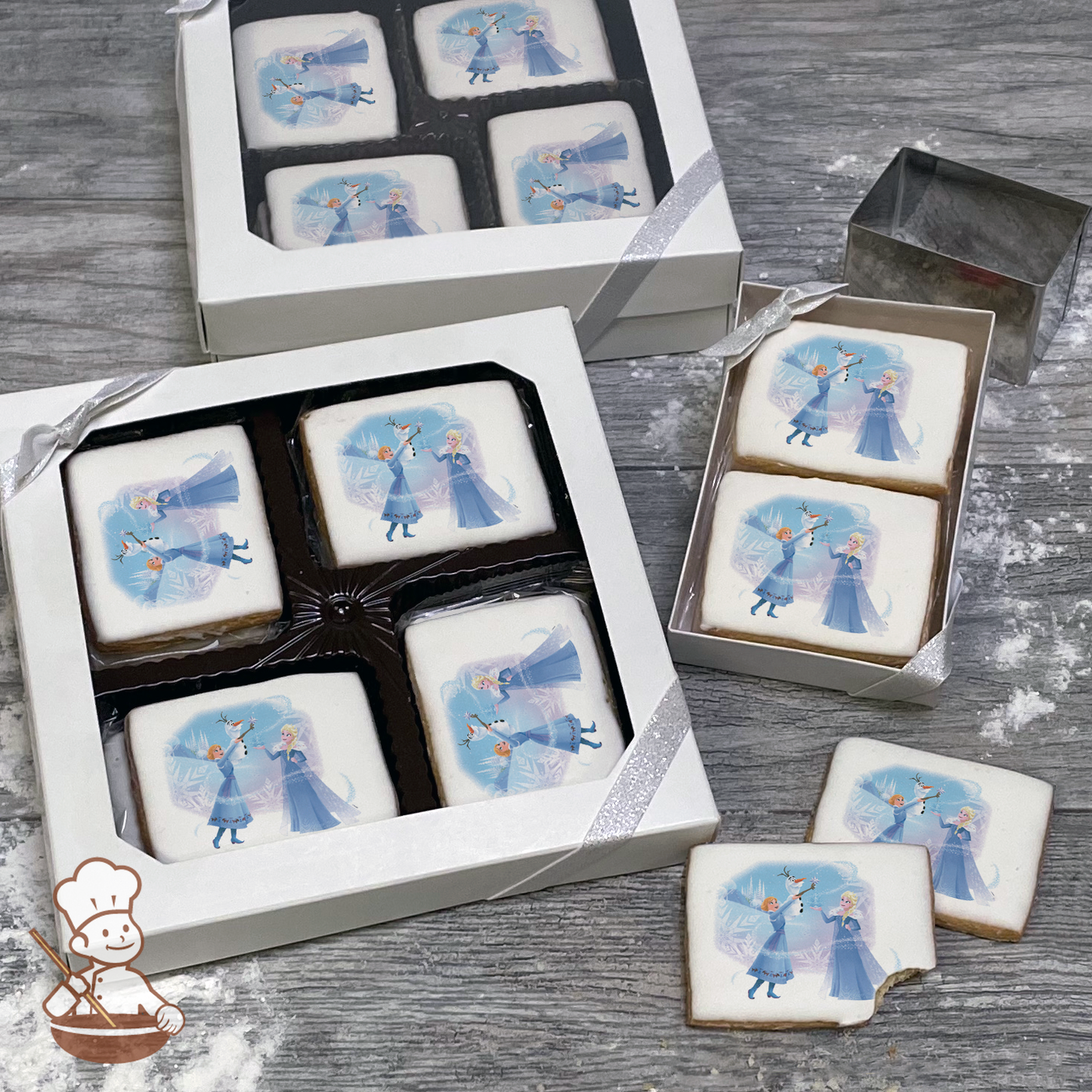 Frozen Cosy Sweetness of Winter Cookie Gift Box (Rectangle)