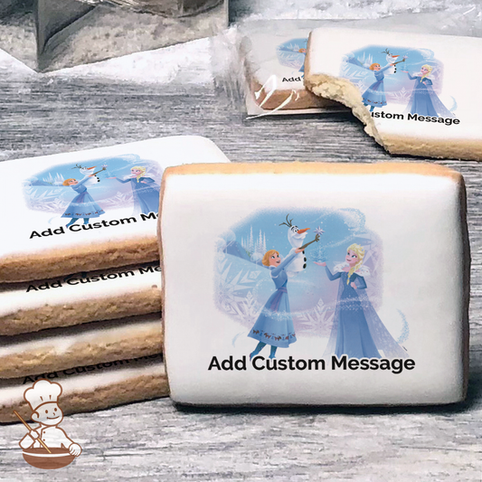 Frozen Cosy Sweetness of Winter Custom Message Cookies (Rectangle)