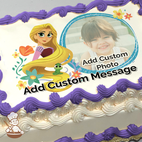 Tangled The Series Let Your Hair Down Custom Photo Cake