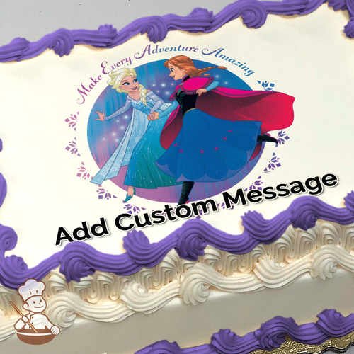 Frozen Adventure Photo Cake