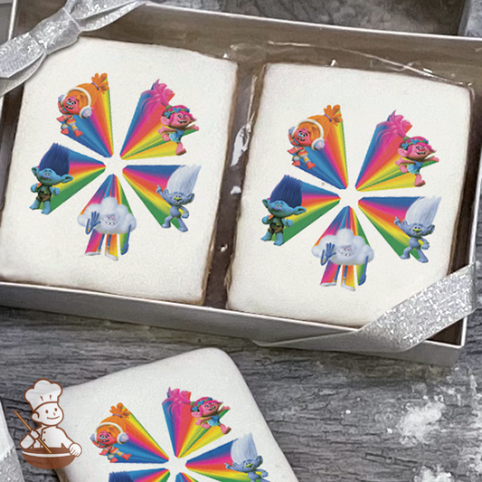 Trolls Love Peace Rainbows Cookie Gift Box (Rectangle)