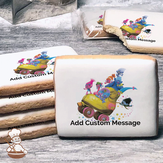 Trolls Poppys Posse Custom Message Cookies (Rectangle)