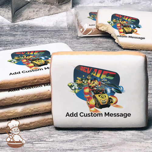 Mickey and the Roadster Racers Rev Up Custom Message Cookies (Rectangle)