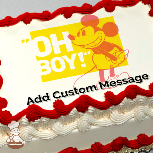 Mickey Mouse and Friends Oh Boy Photo Cake