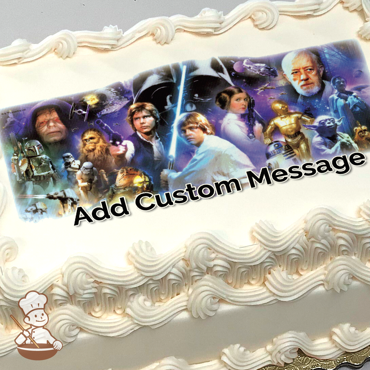 Star Wars A Galaxy Far Far Away Photo Cake