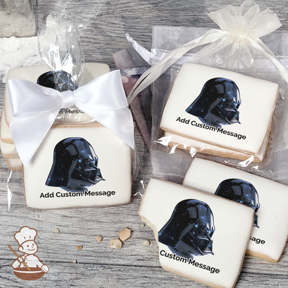 Star Wars Vader Galaxy Custom Message Cookies (Rectangle)
