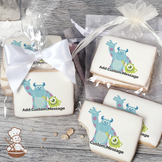 Monsters Inc Mike and Sully Custom Message Cookies (Rectangle)