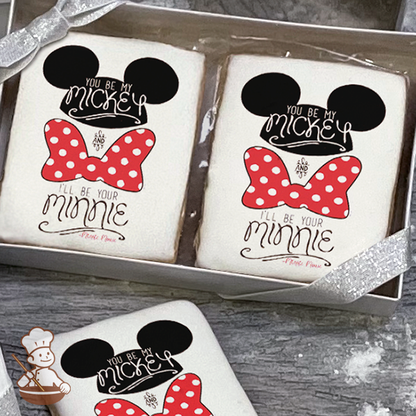 Mickey and Friends You Be Mine Ill Be Yours Cookie Gift Box (Rectangle)