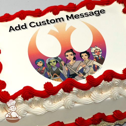 Star Wars Forces of Destiny Photo Cake