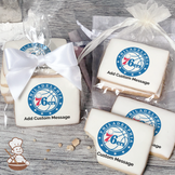 NBA Philadelphia 76ers Custom Message Cookies (Rectangle)