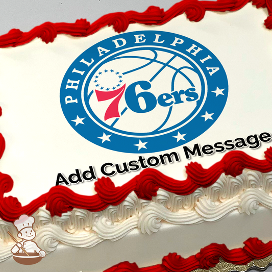 NBA Philadelphia 76ers Photo Cake