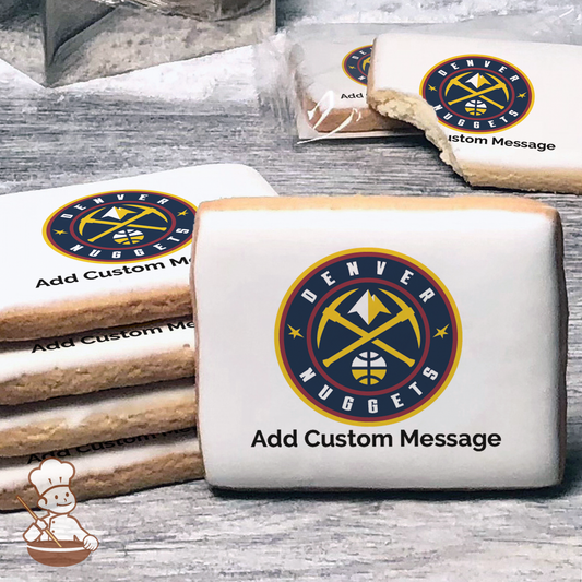 NBA Denver Nuggets Custom Message Cookies (Rectangle)
