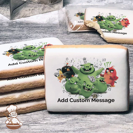 Angry Birds Jiggly Piggly Custom Message Cookies (Rectangle)