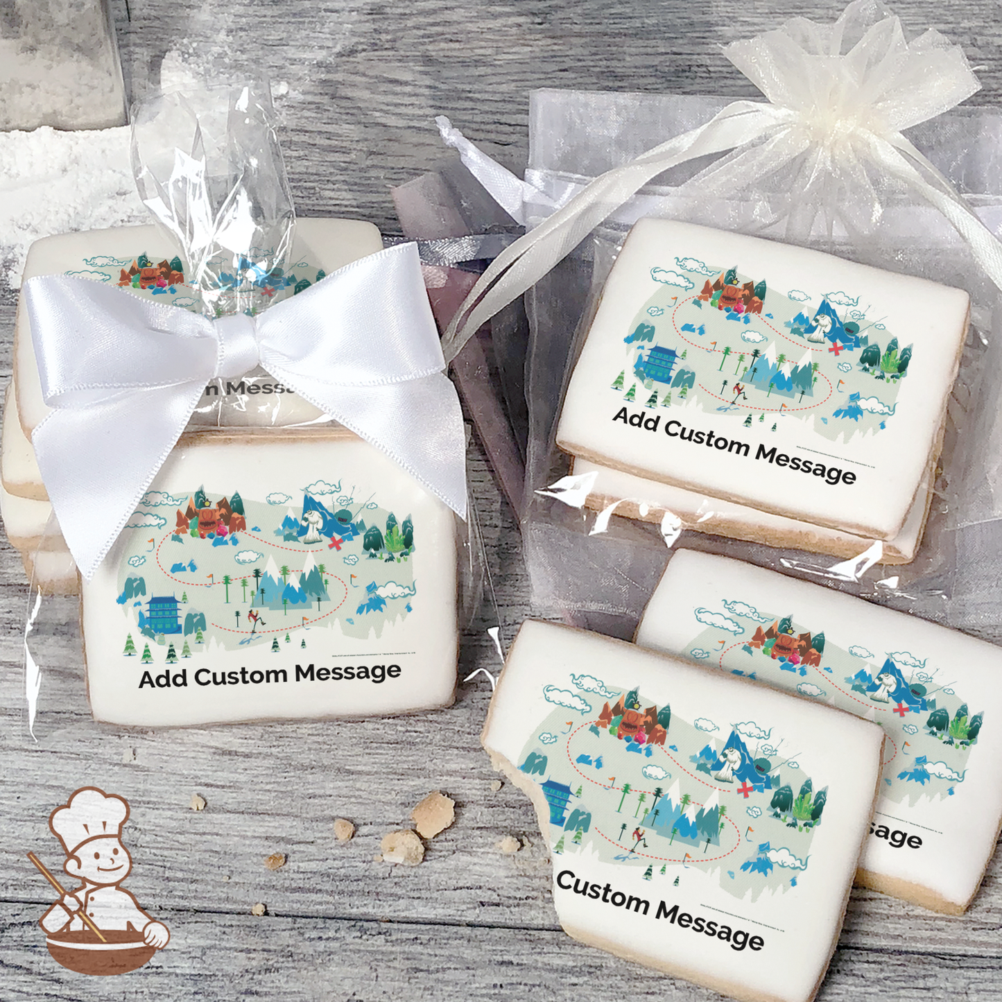 SmallFoot Your Journey Awaits Custom Message Cookies (Rectangle)