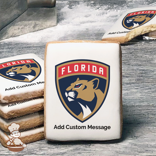 NHL Florida Panthers Custom Message Cookies (Rectangle)