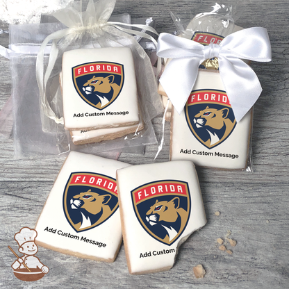 NHL Florida Panthers Custom Message Cookies (Rectangle)