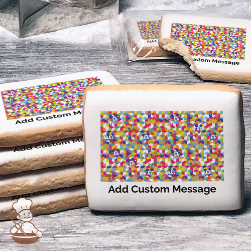 Mickey Classic Colorful Custom Message Cookies (Rectangle)