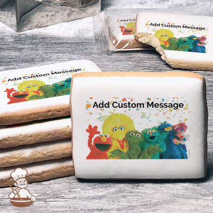 Sesame Street 50th Anniversary Custom Message Cookies (Rectangle)
