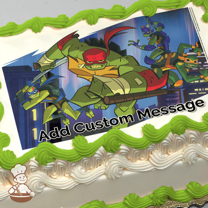 Teenage Mutant Ninja Turtles Mutant Mayhem Photo Cake