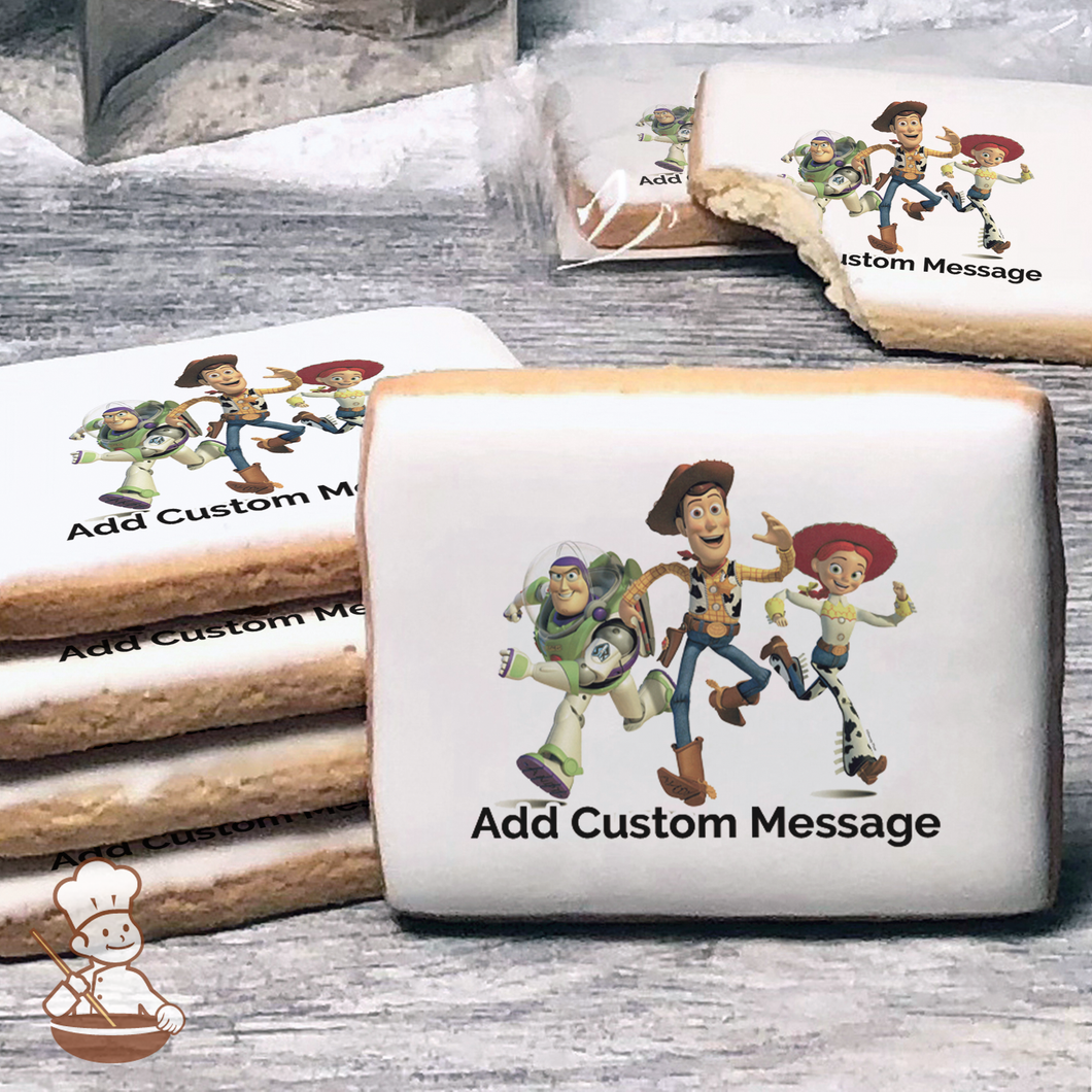 Disney Pixar Toy Story Its Play Time Custom Message Cookies (Rectangle)