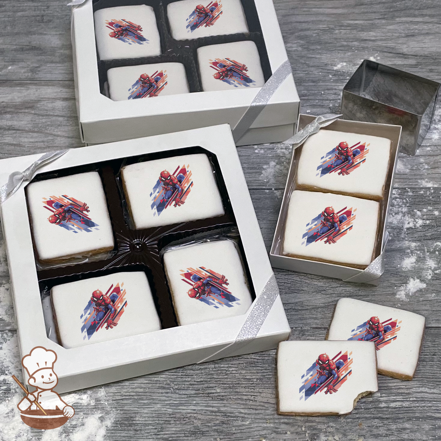 Marvels Spider-Man Great Responsibility Cookie Gift Box (Rectangle)