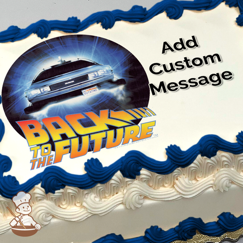 Back To The Future Outatime Photo Cake