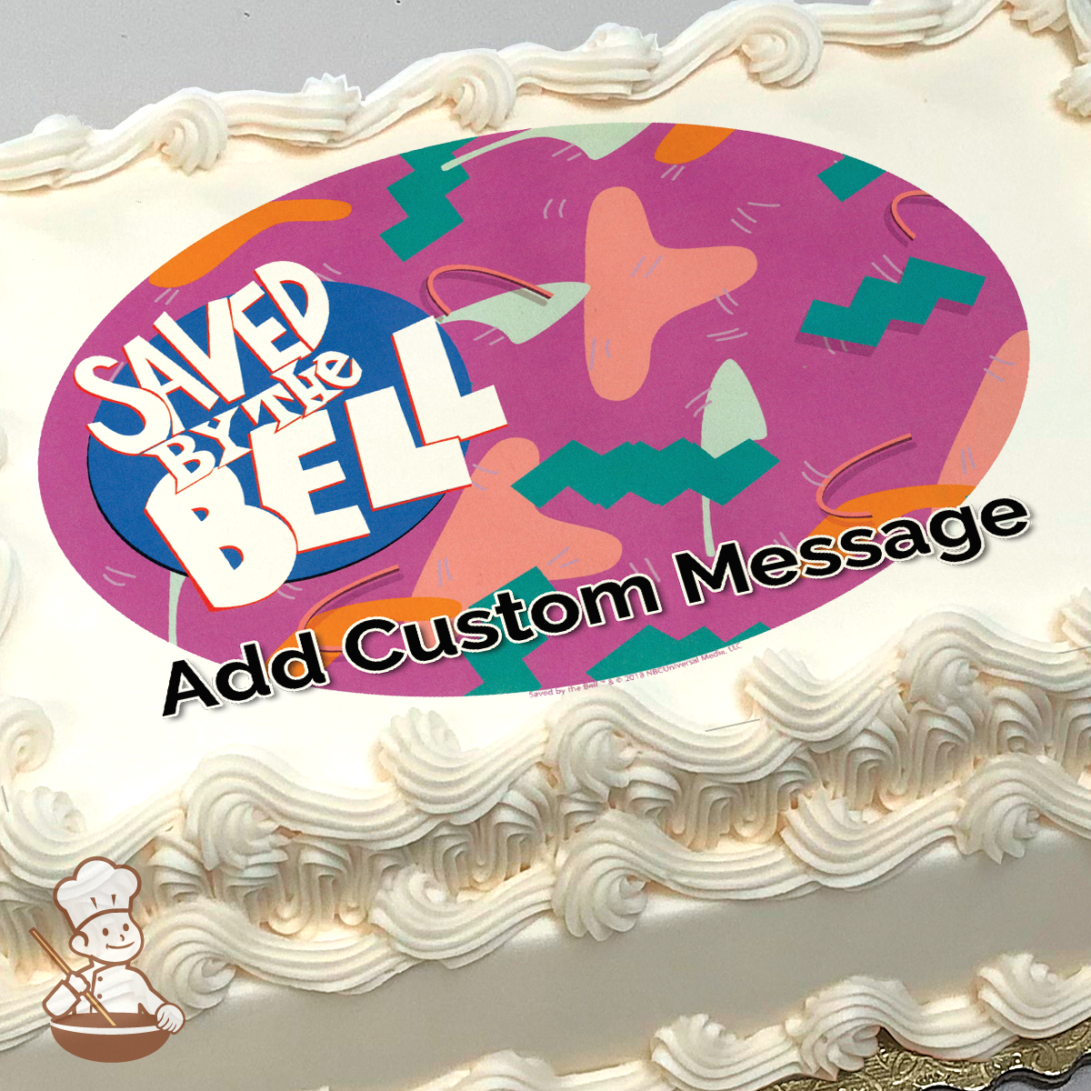 Saved By The Bell Photo Cake