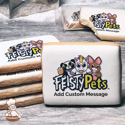 Feisty Pets Custom Message Cookies (Rectangle)