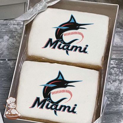 MLB Miami Marlins Cookie Gift Box (Rectangle)