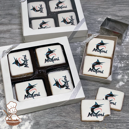 MLB Miami Marlins Cookie Gift Box (Rectangle)