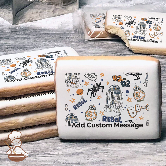 Star Wars R2-D2 Custom Message Cookies (Rectangle)