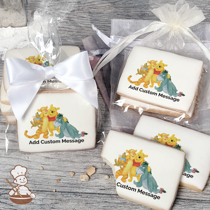 Disney Winnie The Pooh and Friends Custom Message Cookies (Rectangle)