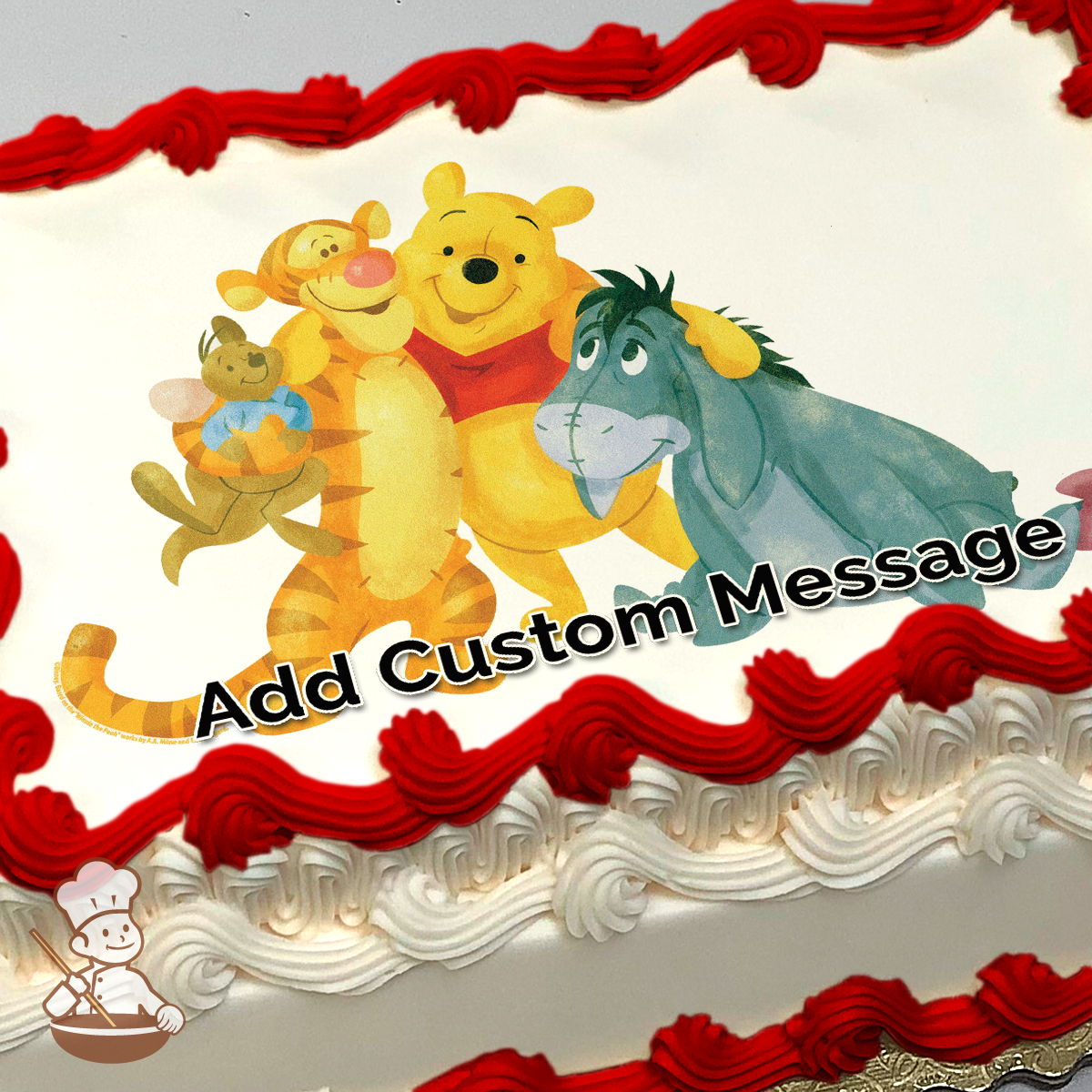 Disney Winnie The Pooh and Friends Photo Cake