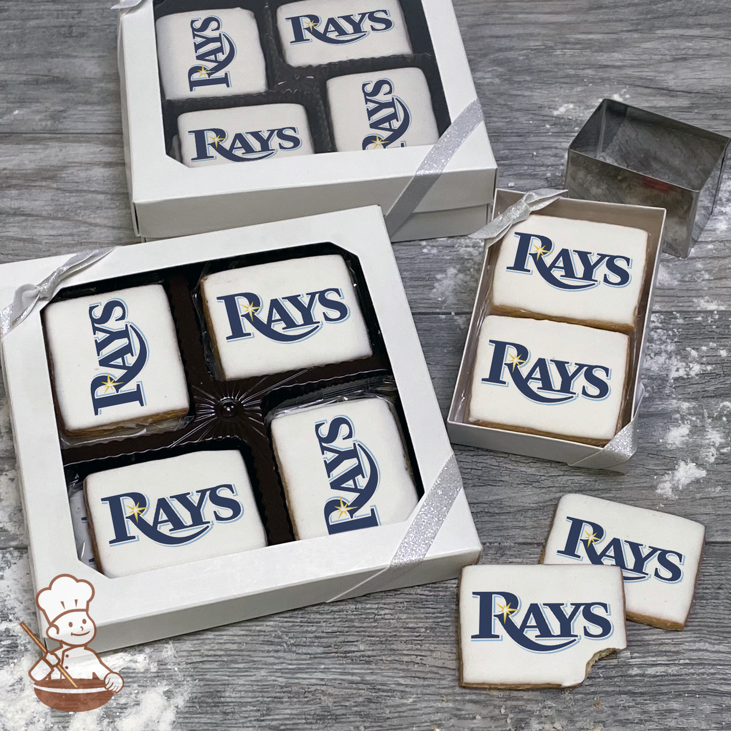 MLB Tampa Bay Rays Cookie Gift Box (Rectangle)