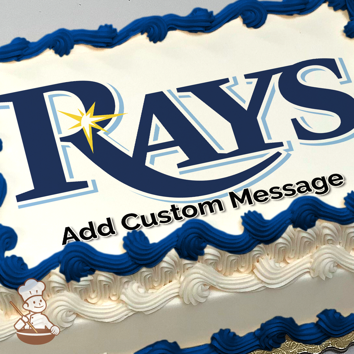 MLB Tampa Bay Rays Photo Cake