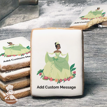Load image into Gallery viewer, Disney Princess Tiana Custom Message Cookies (Rectangle)