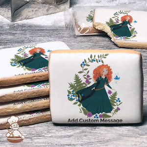Disney Princess Brave Merida Custom Message Cookies (Rectangle)
