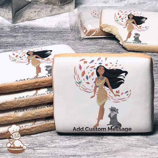 Disney Princess Pocahontas Custom Message Cookies (Rectangle)