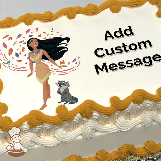 Disney Princess Pocahontas Photo Cake