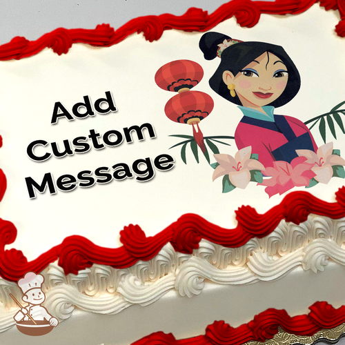 Disney Princess Mulan Photo Cake