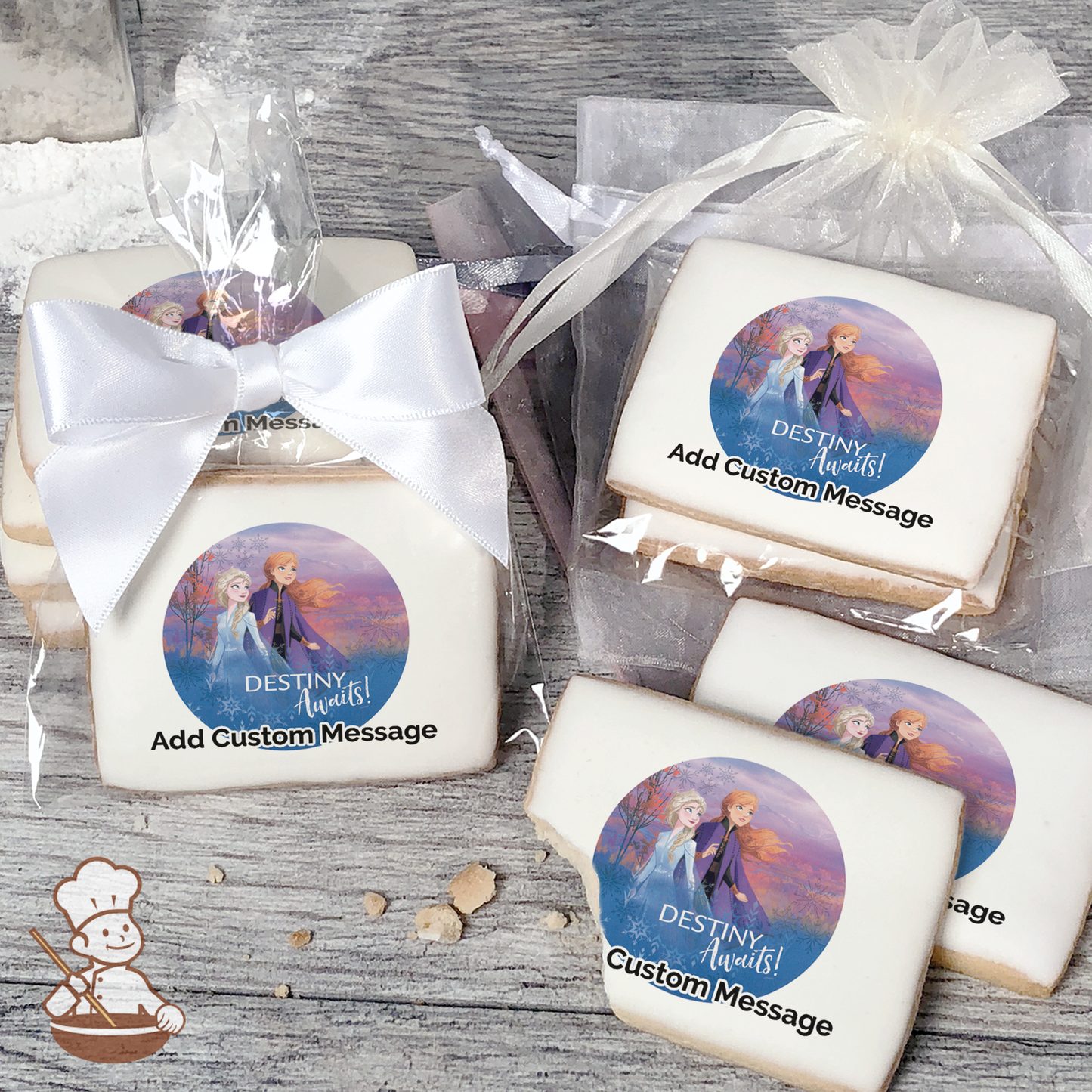 Frozen 2 Destiny Awaits Custom Message Cookies (Rectangle)