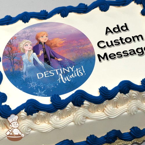 Frozen 2 Destiny Awaits Photo Cake